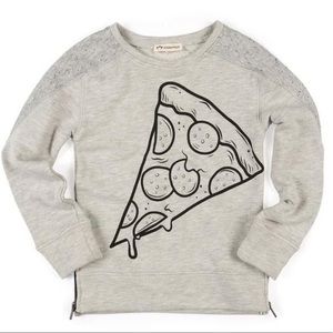 Appaman Pizza Slice Sweater ~ light grey ~ SIZE 4T ~ Excellent Used Condition